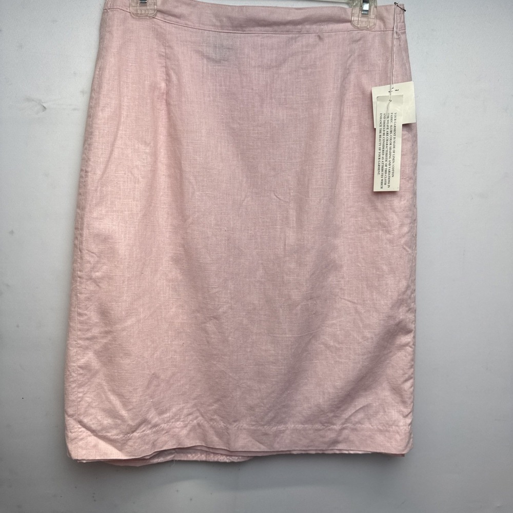Womens Savannah Pink Linen/cotton Wrap Mini Skirtβ Sz 10 NWT